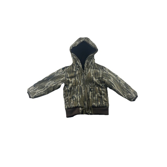 Carhartt Other - Carhartt Winter Canvas Jacket Mossy Oak Bottomland Camo Kids Toddler Boys 12M‎